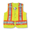 Lime Green 100% Polyester Feldmesser Weste